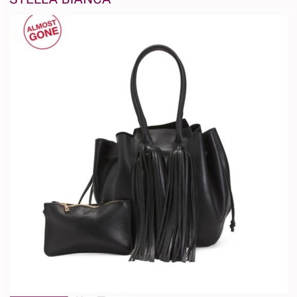 Stella And Bianca Leather Tassel Bucket Bag. - Picture 13 of 13